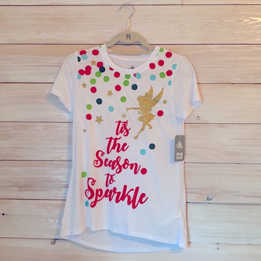 NWT Disney Christmas Tinker Bell Shirt